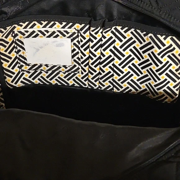 Vera Bradley Black Quilted Backpack - Picture 2 of 3